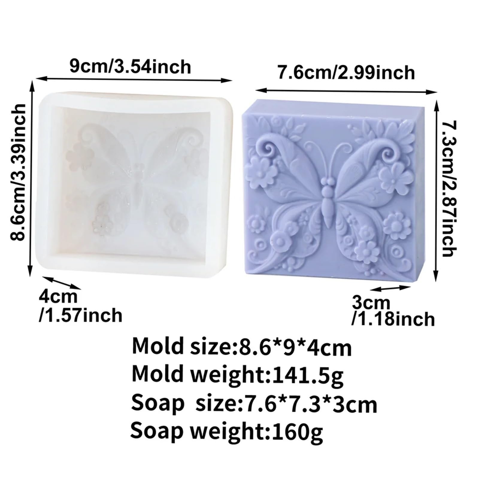 Stampo per Sapone 3 Pezzi Stampi in Silicone a Forma di Fiore for Sapone Stampi for Sapone Fai da Te creativi Strumenti for la Fabbricazione di Sapone Fatto a Mano per Sapone