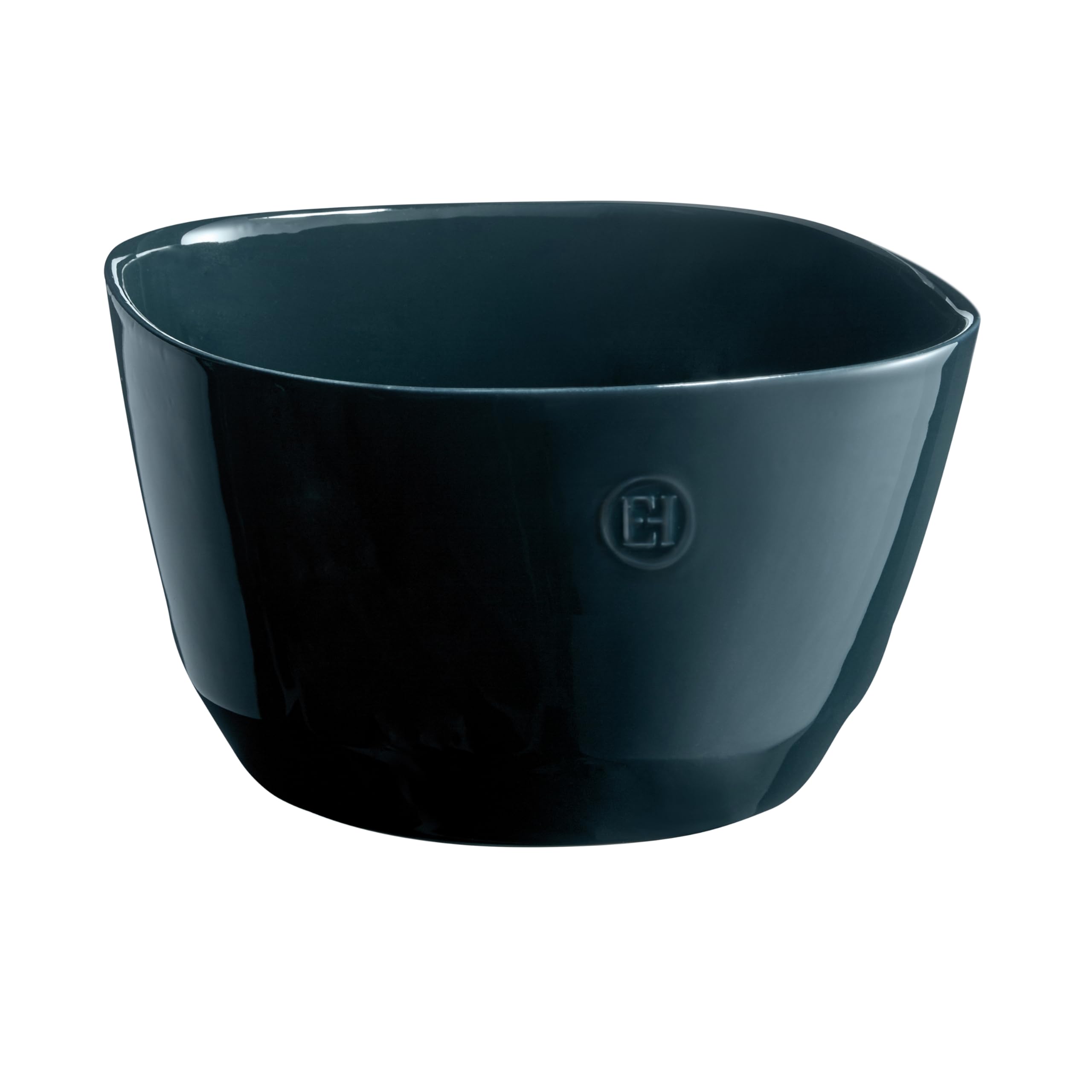 Emile Henry Insalatiera grande in ceramica, prodotta in Francia, 26 x 26 x 15,9 cm, 5,85 Qt, colore: oceano