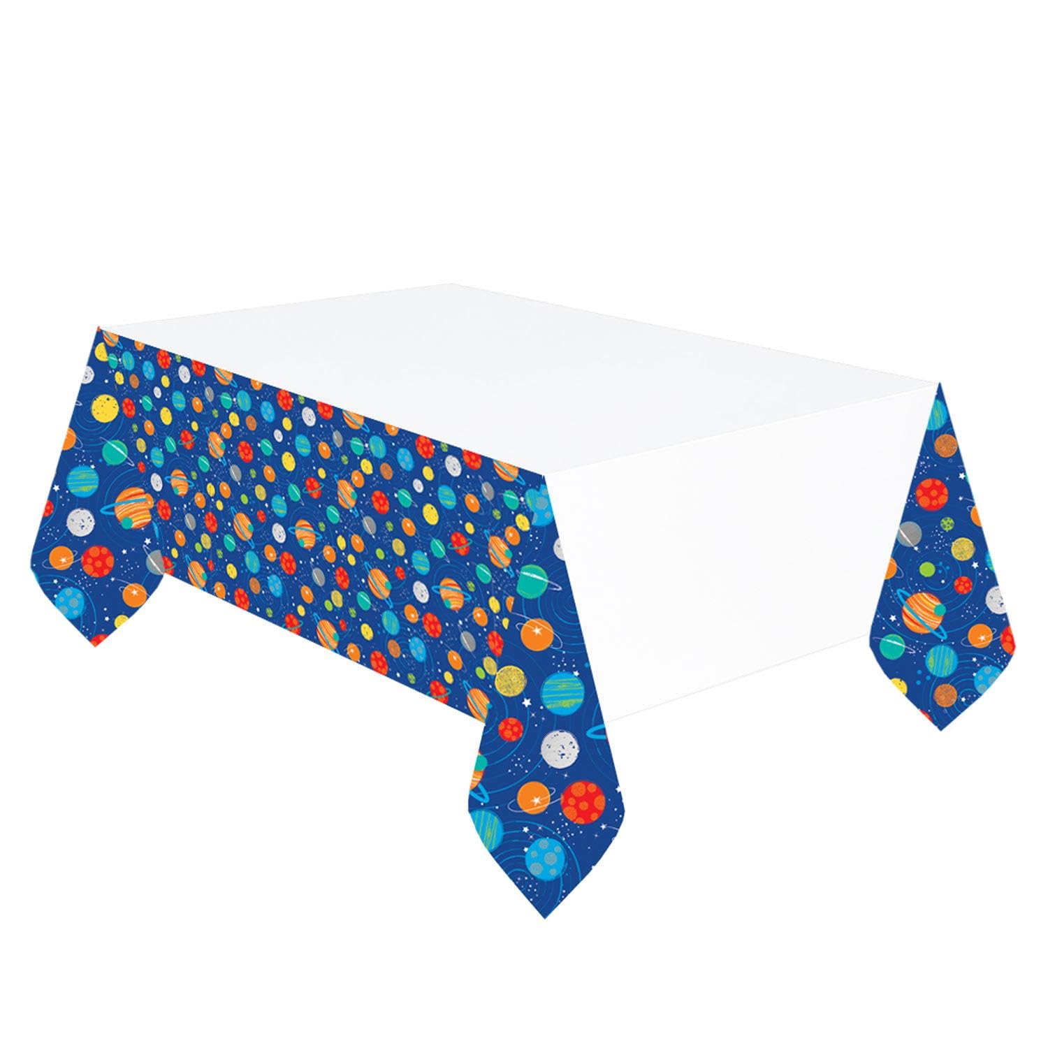 Blast Off Birthday Planets Table Cover - 54