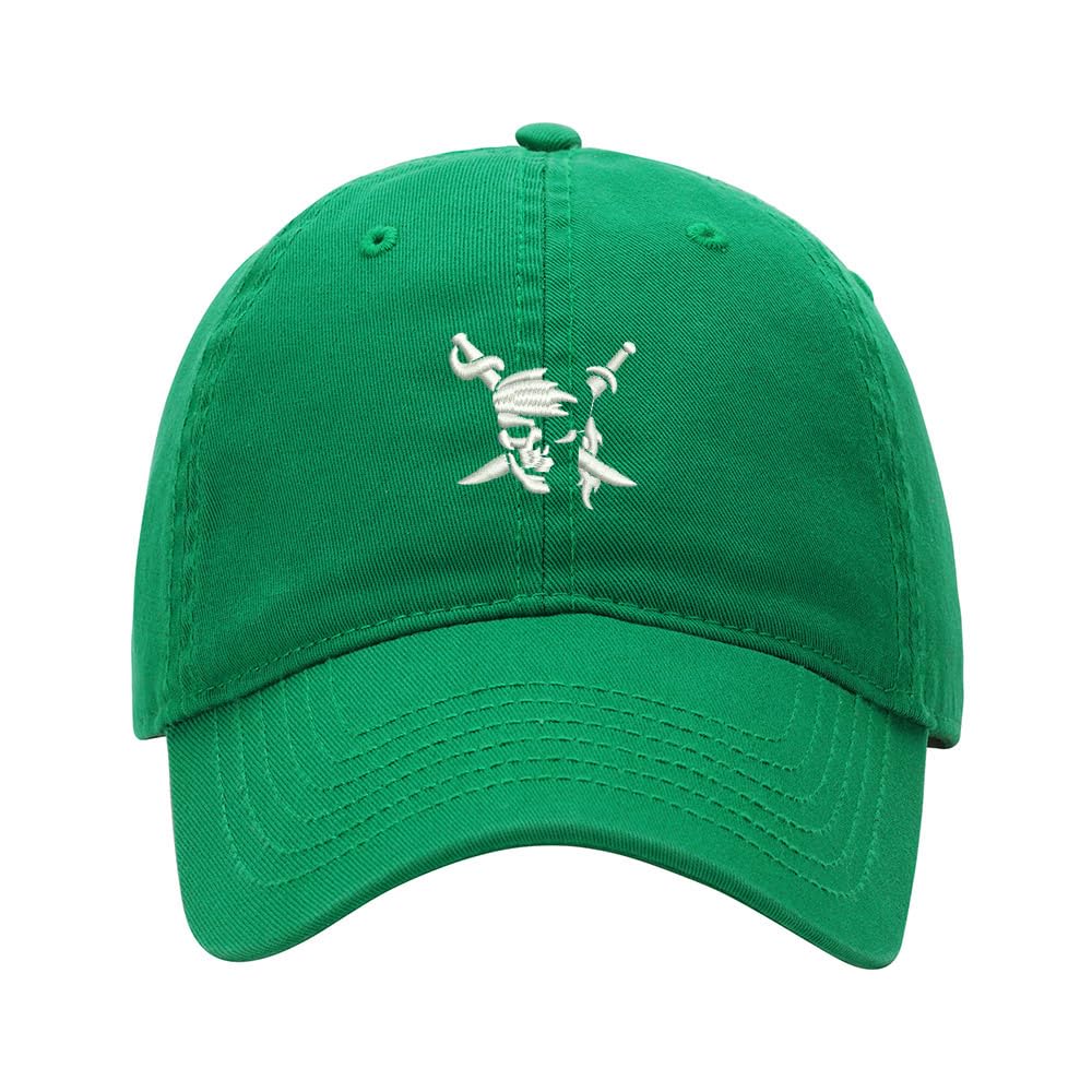 Men's Baseball Cap Pirate Skull with Swords Embroidered Washed Cotton Vintage Dad Gifts Hat