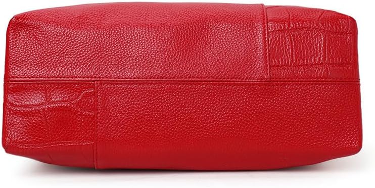 Genuine leather crocodile pattern women's handbag with large capacity cowhide one shoulder crossbody bag