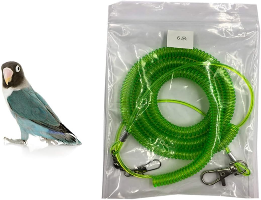2pcs Parrot Training Leash Kit Bird Harness Leash for Agapornis Fischeri Random Color
