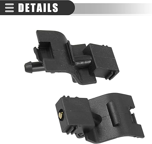 Miniatura 6 de Motoforti Boquilla de lavado de parabrisas delantero de automóvil, Jet Spray de un solo agujero, para Toyota Corolla 2008-2014, plástico, goma,