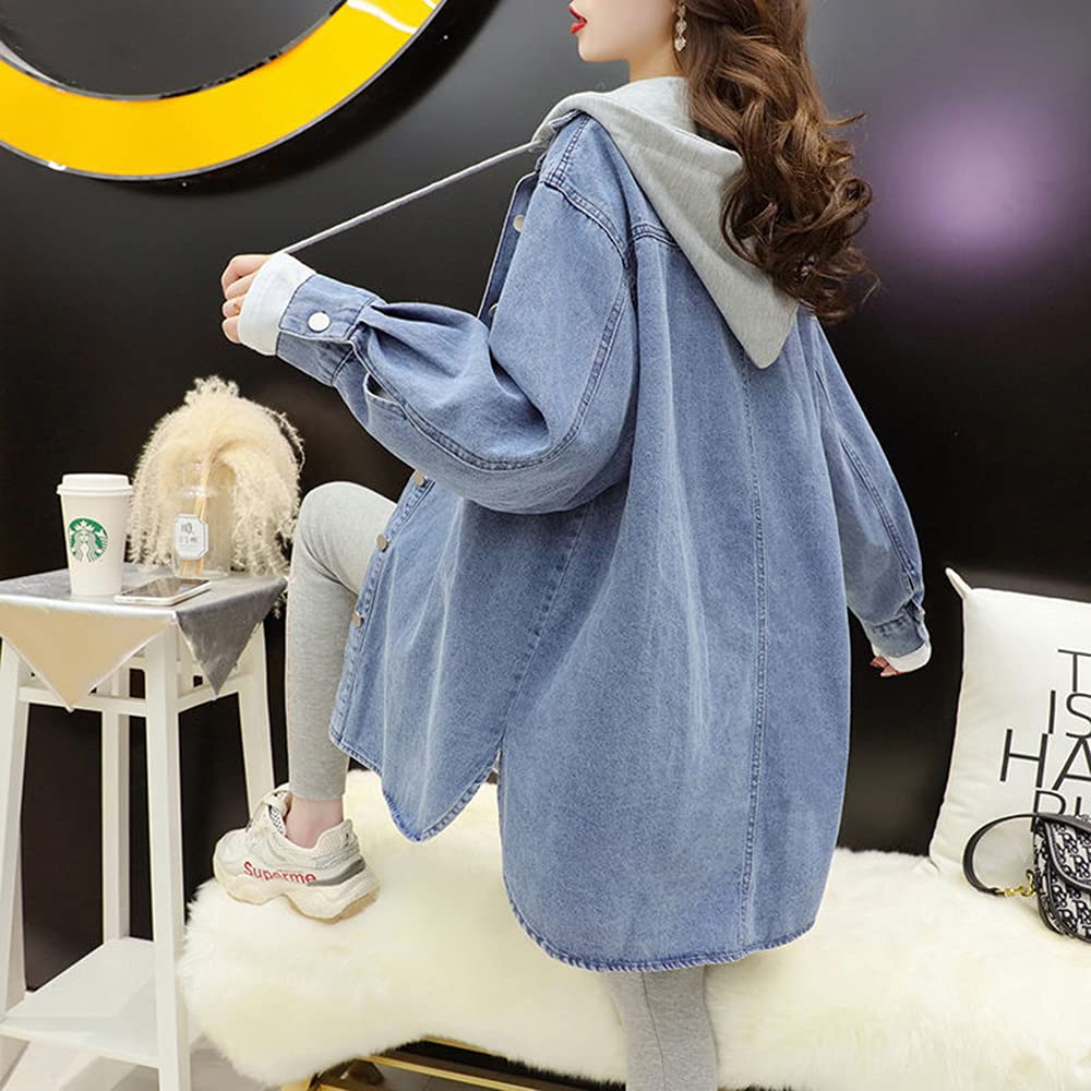 イタリア購入 定価8万 4wayアレンジ大きなフードの可愛いデニムシャツアウター イタリア購入 定価8万 4wayアレンジ大きなフードの可愛いデニムシャツ