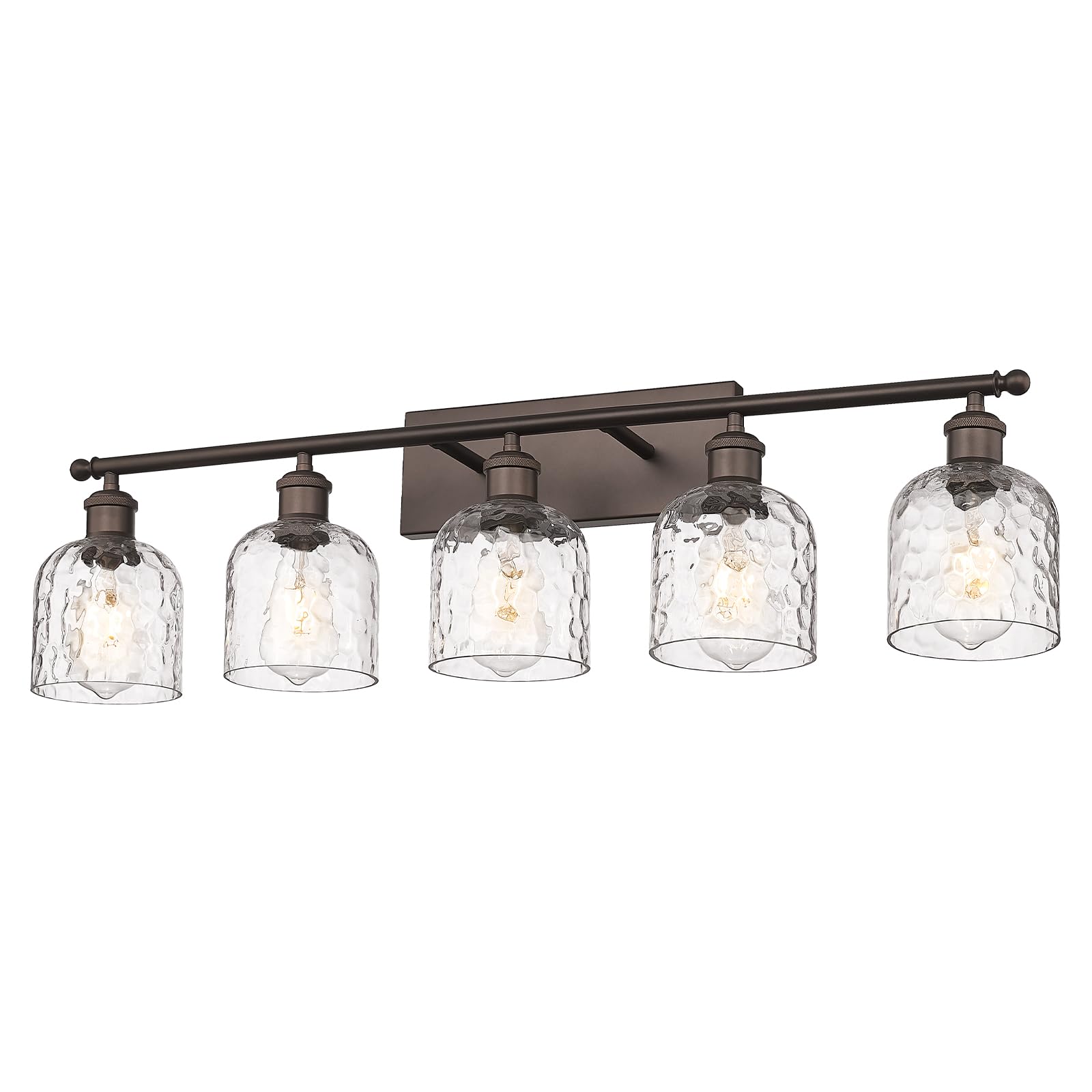 ゆゆ zeyu 35 Inch Farmhouse Bathroom Lighting Fixture, 5-Light