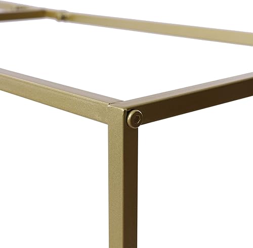 Miniatura 5 de Arco de fondo cuadrado dorado de 3.9 x 3.3 pies, soporte de arco de metal para boda, kit de tubería para ceremonia de boda, fiesta de cumpleaños,