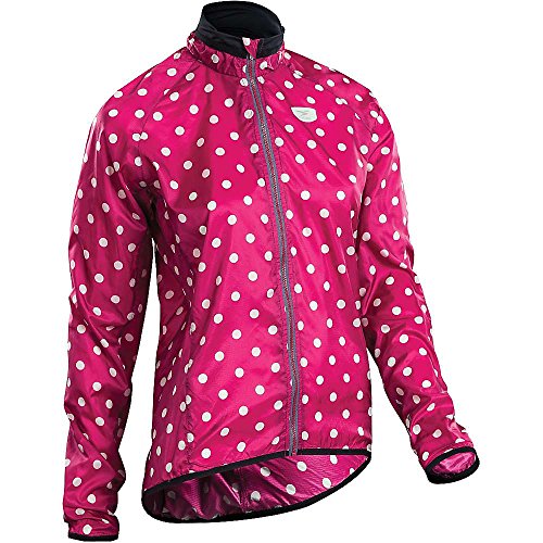 Sugoi Rs Jacket, Sangria/Pale Vista Dot, Medium