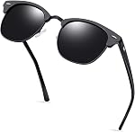 KANASTAL Polarized Sunglasses for Men Women UV400 Protection Classic Semi Rimless Sun Glasses for Fishing Driving