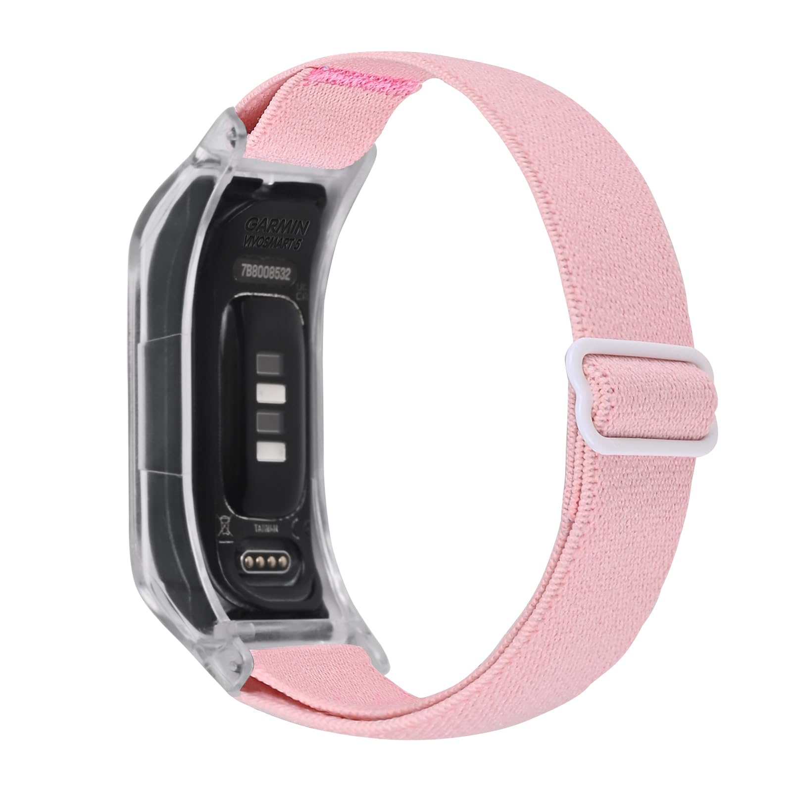 C2D JOY Elastic Nylon Bands Compatible with Garmin Vivosmart 5 tracker Replacement Bands with Case