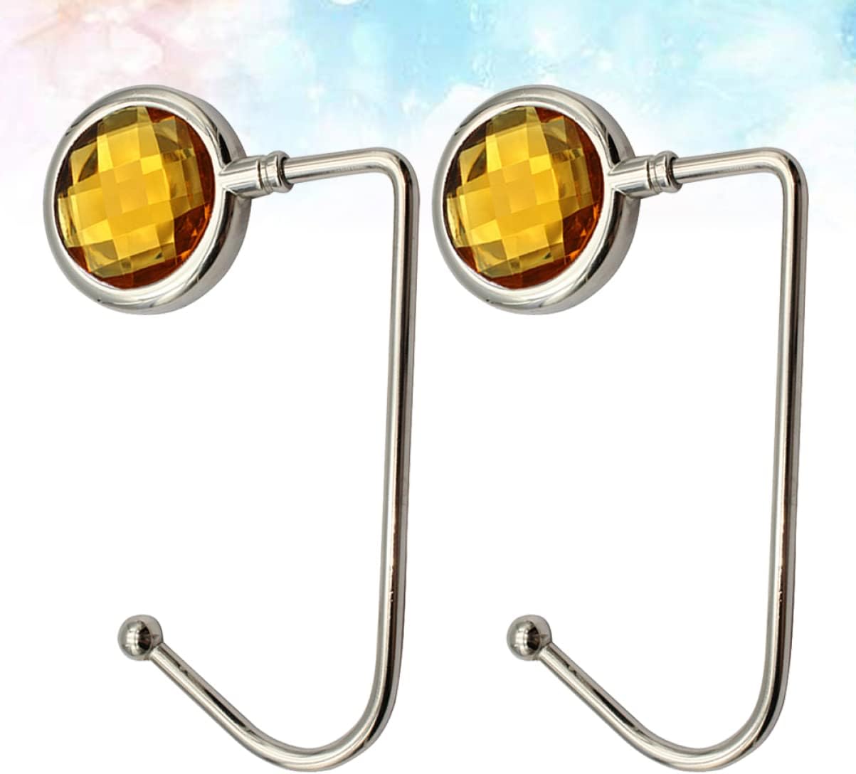 2pcs Table Bag Hooks Alloy Handbag Hangers for Desktop Creative Backpack Holders for Organizing Handbags and Purses