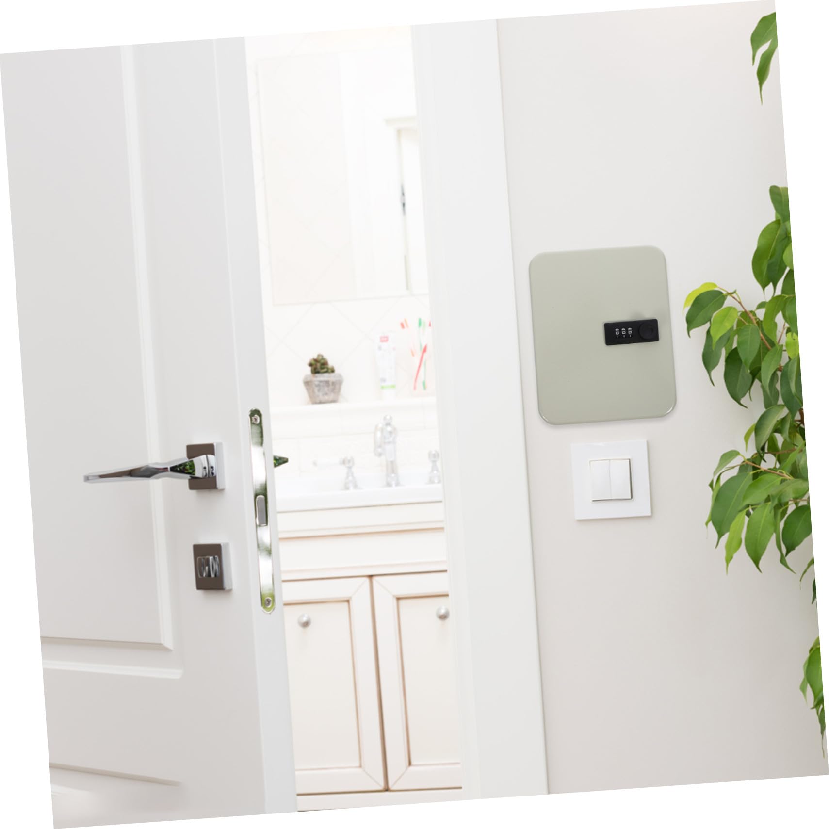 Boîte à clés murale en fer avec serrure sécurisée, pour la maison ou le bureau, comprend 20 étiquettes pour une identification facile