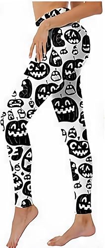 Leggings de Halloween para mujer, talla grande, pantalones de yoga suaves con estampado gráfico, mallas elásticas para entrenamiento, disfraces