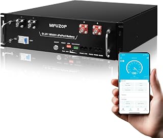 MFUZOP 48V 100Ah LiFePO4 Battery with Bluetooth