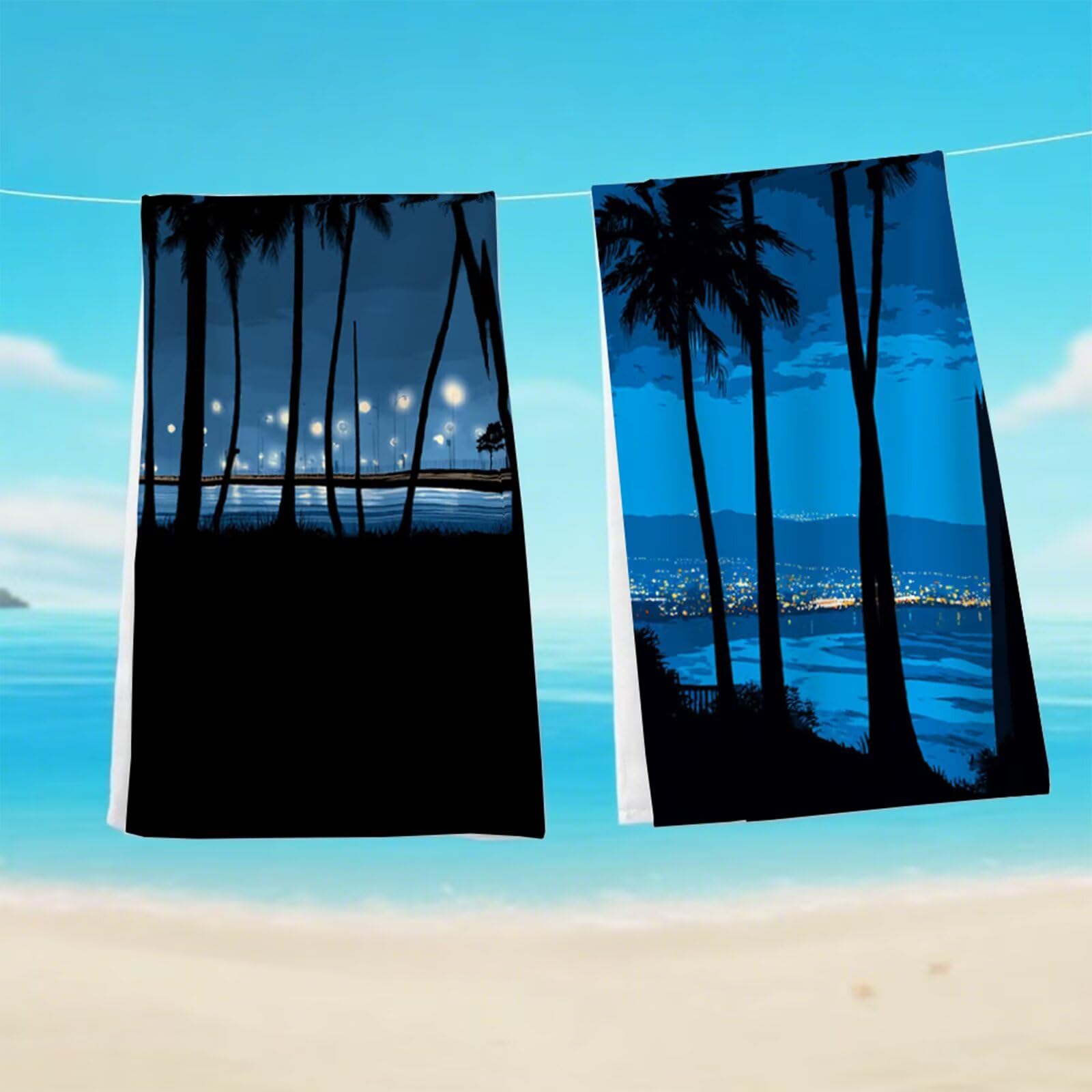 Toalla de Playa Microfibra 90x200 cm Toallas Baño Grandes, Toalla Playa Sin Arena, Absorbente Ligera Secado Rápido Toalla Gimnasio, con Bolsa para Yoga Viajes Gimnasio y Deportes( Árbol Negro) G1-1122