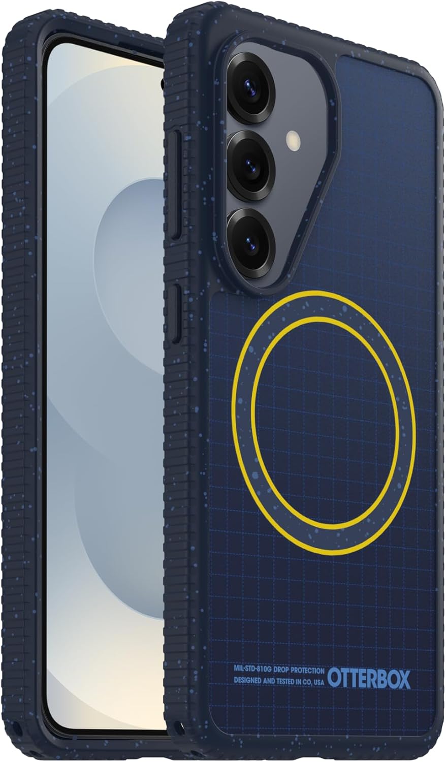 OtterBox Samsung Galaxy S26 Sole Series Case - Real Quiet (Blue), Grippy Phone Case for Samsung Galaxy, Built-in Magnets, Raised Bumpers for Overall Protection