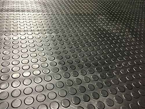 4m x 1.5m | Coin Rubber Garage Flooring Matting | 16 Sizes to Choose from on This Listing | 3mm Thick Floor Mat | A Grade | 13ft 1" x 4ft 9" | 157" x 57 Inches | 400 x 150cm