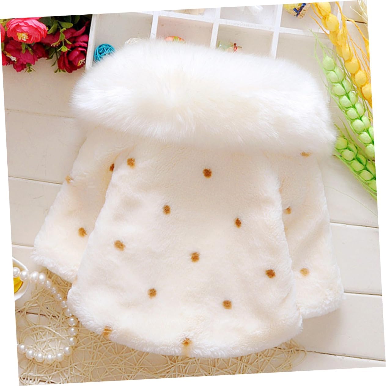 Cape Cape Girl Clothes Girl Coat Warm Coat Fur Cloak Windbreaker Warmth Winter Thicken