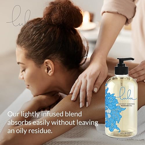 Miniatura 4 de Lulu Aceite de masaje con aceite de coco fraccionado.16 onzas … (Coco)