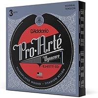 Vista 7 de D'Addario Cuerdas de Guitarra - Cuerdas de Guitarra Clásica Pro-Arte - EJ46TT Dynacore - Envoltura Plateada, Dynacore Compuesto, Agudos de Titanio
