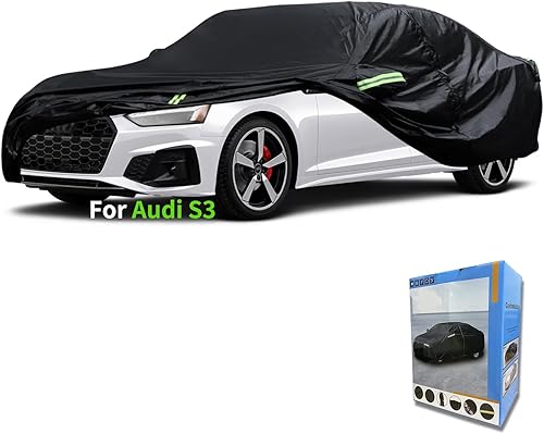 Miniatura 37 de Ajuste personalizado para funda de auto Audi, para todo tipo de clima, impermeable, para todo tipo de clima, protección UV, resistente al viento