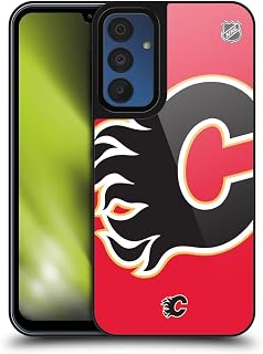 Head Case Designs Officially Licensed NHL Calgary Flames Oversized Gel Armour Case [Military Grade Drop Protection] Compatible with Samsung Galaxy A15