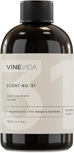 VINEVIDA 4 onzas Aceite de fragancia de franela para hacer velas aromáticas para hacer jabón, aceites de perfume, velas de soja, botellas de aerosol