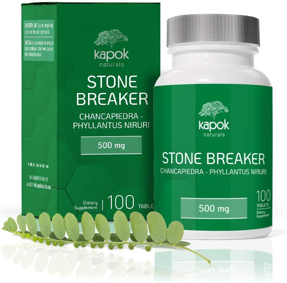 Stone Breaker Chanca Piedra 500mg Tablets - Kidney Stone Breaker & Gallstone Dissolver - Chanca Piedra Stone Breaker (100 Pills per Bottle)