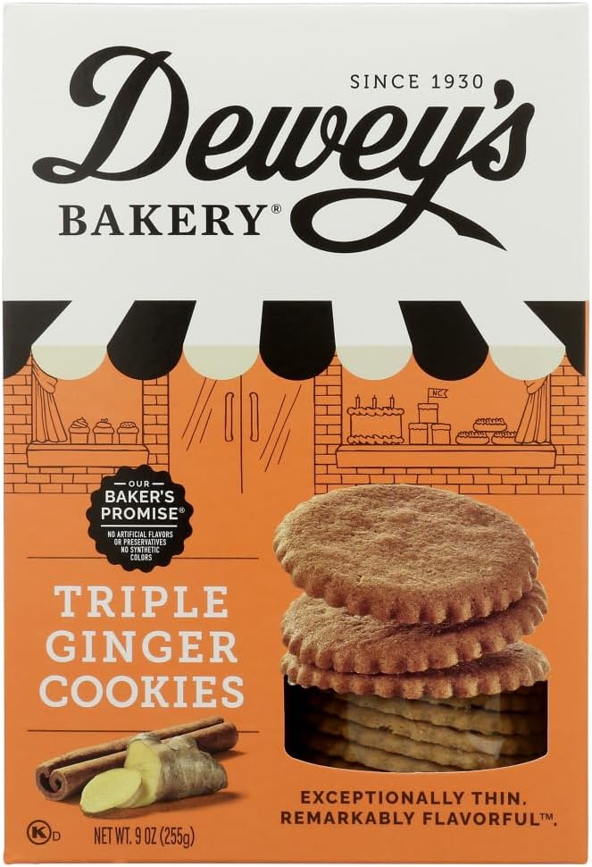 Dewey's Triple Ginr Moravian Cookies