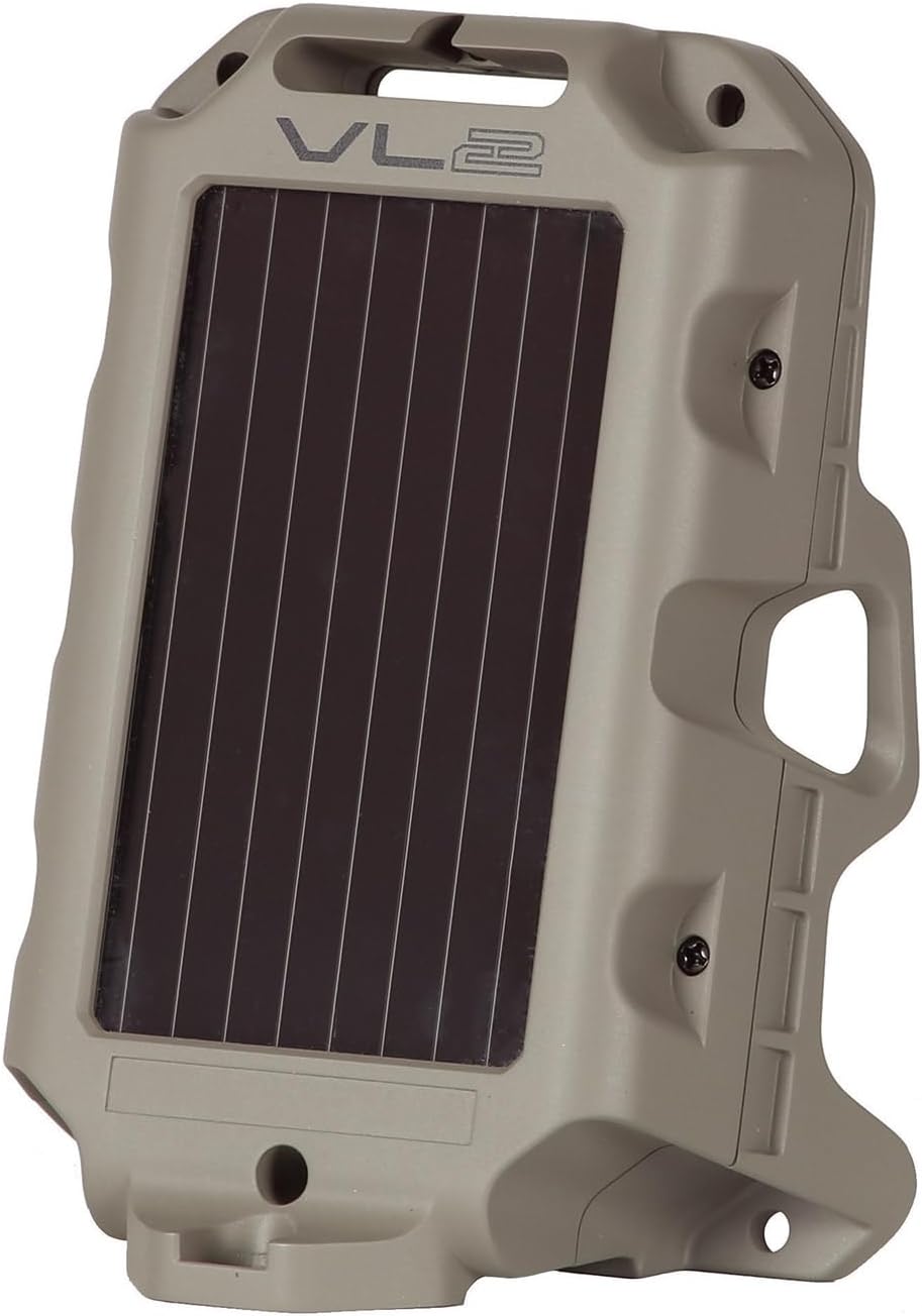 WILDGAME INNOVATIONS Moonshine Feeder Light | Weather-Resistant Motion-Activated Green Light with Integrated Solar Panel for Hog & Predator Hunting