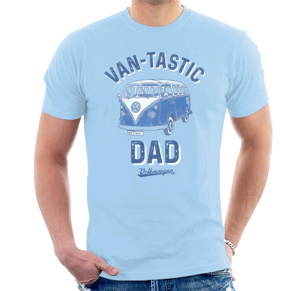 Volkswagen Light Blue Cotton T-Shirt L