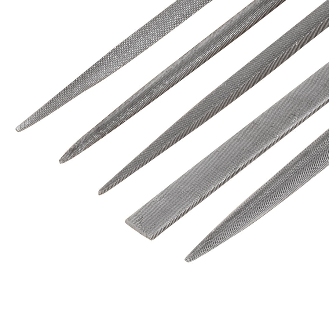 StewMac Set di 5 lime ad ago, per Liuteria e Chitarre Professionale | Set di 5 lime ad ago, per liuteria e riparazione professionale. Materiale di alta qualità per risultati professionali.