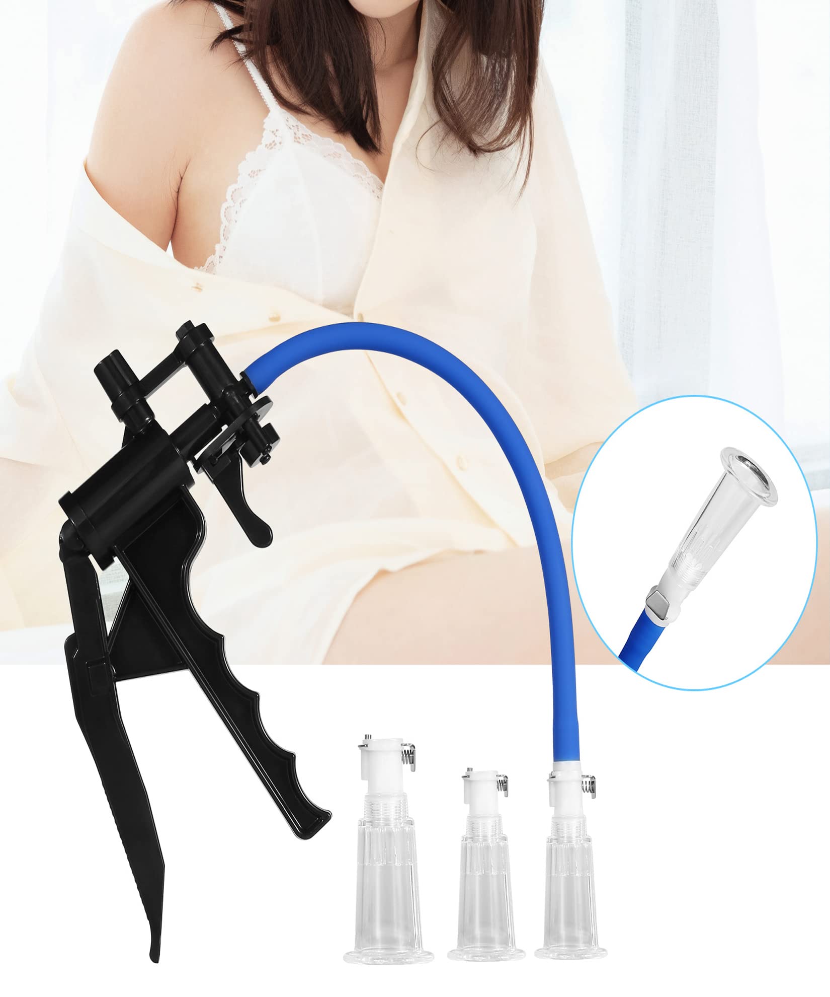 Tire-lait Avec 3 Tailles Différentes Masseur De Sein Pompe À Vide For Élargissement Du Stimulation Mamelon Aspirateur Érotique For Femmes Couples