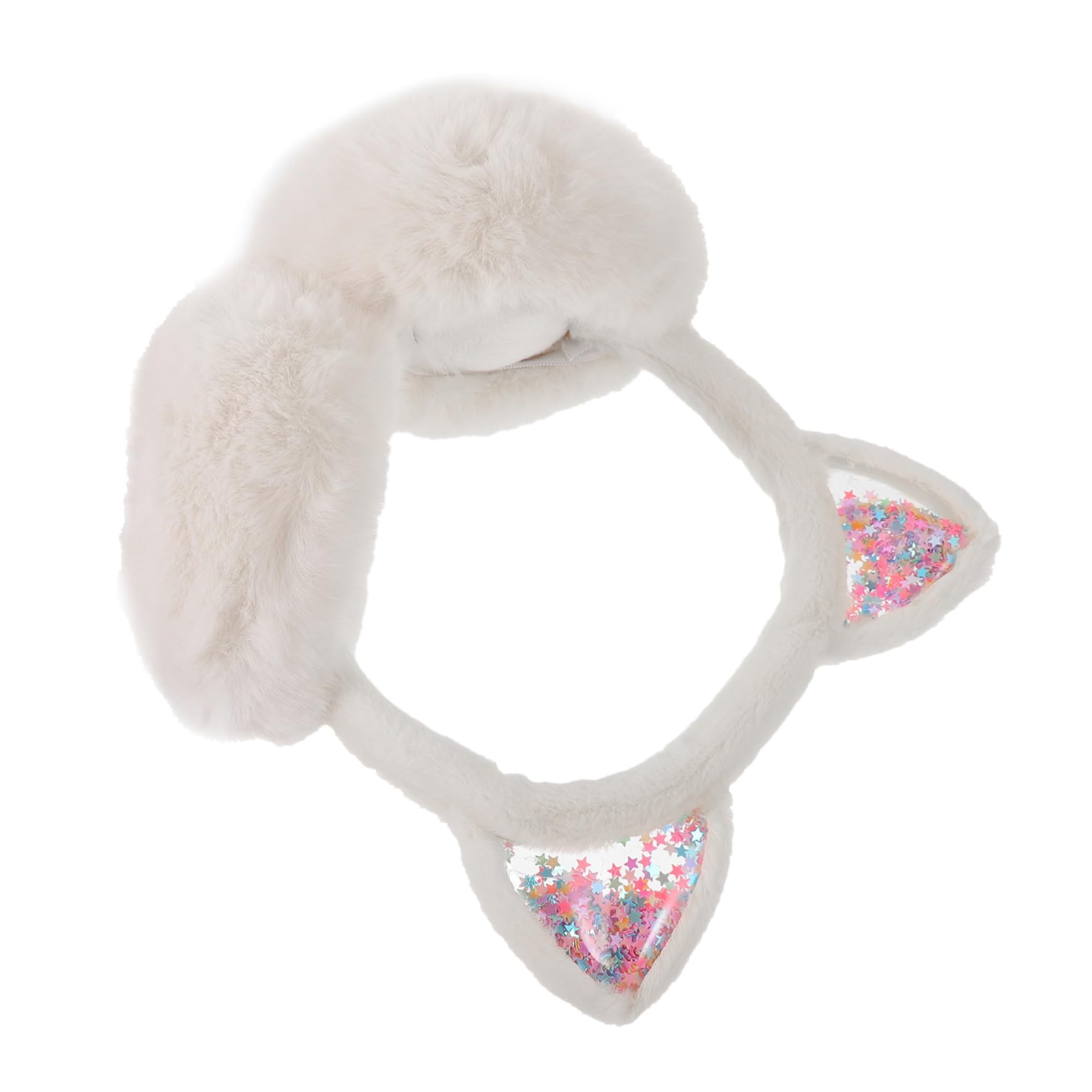 VALICLUD 4 Stück Winter warme Ohrenschützer ear muffs Weiße Ohrenschützer süße Ohrenschützer Süßes Ohrenschützer-Stirnband Ohrstulpe Ohrenschützer für Mädchen Outdoor-Ohrwärmer Plüsch
