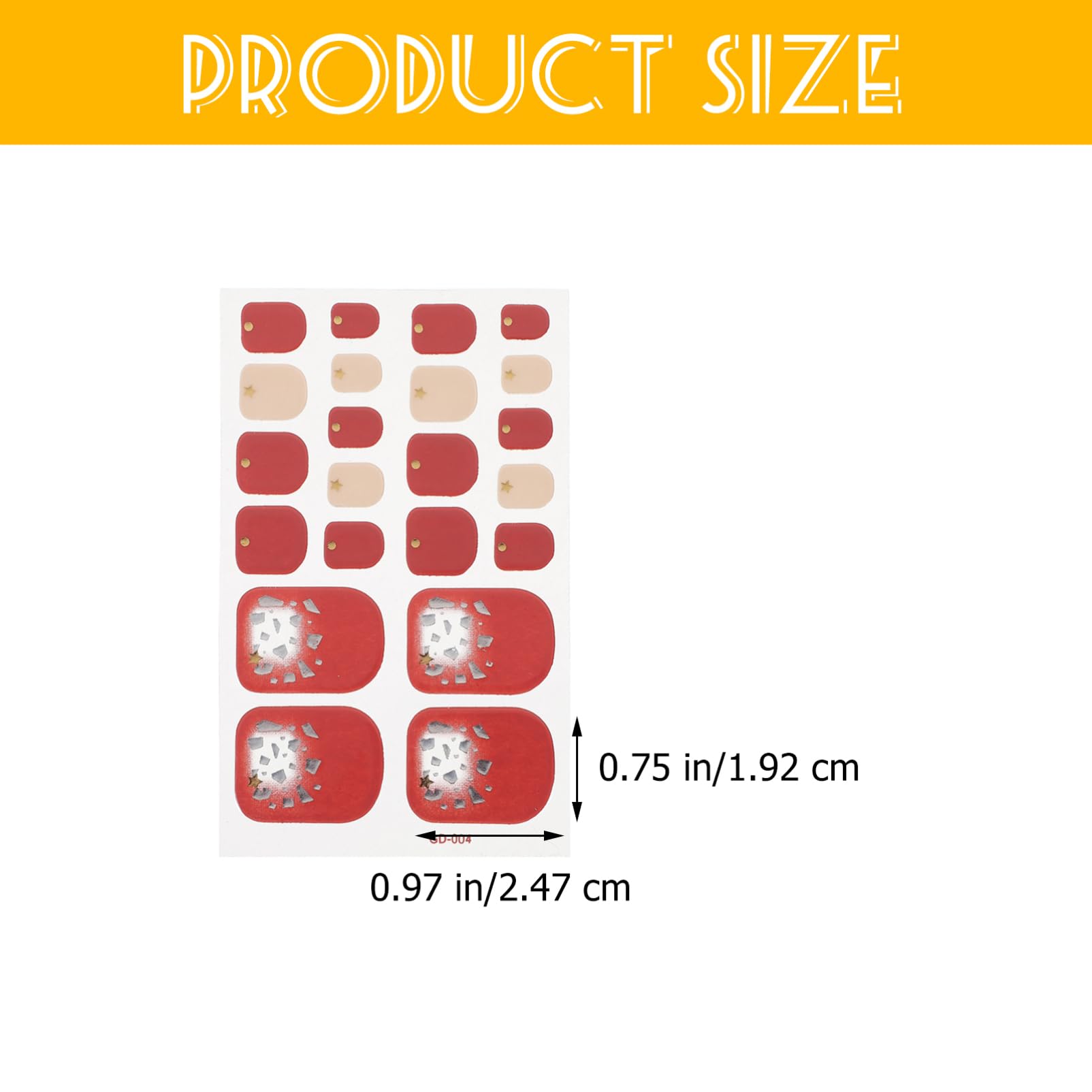 Healeved 36pezzi Impermeabili Adesivi Per Unghie Dei Design Decorazioni Per e Ragazze Per e Assortiti