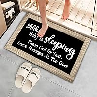 Vista 3 de Letrero de dormir para puerta, siestas, letrero de madera para colgar en la puerta, 5.9 x 11.8 pulgadas