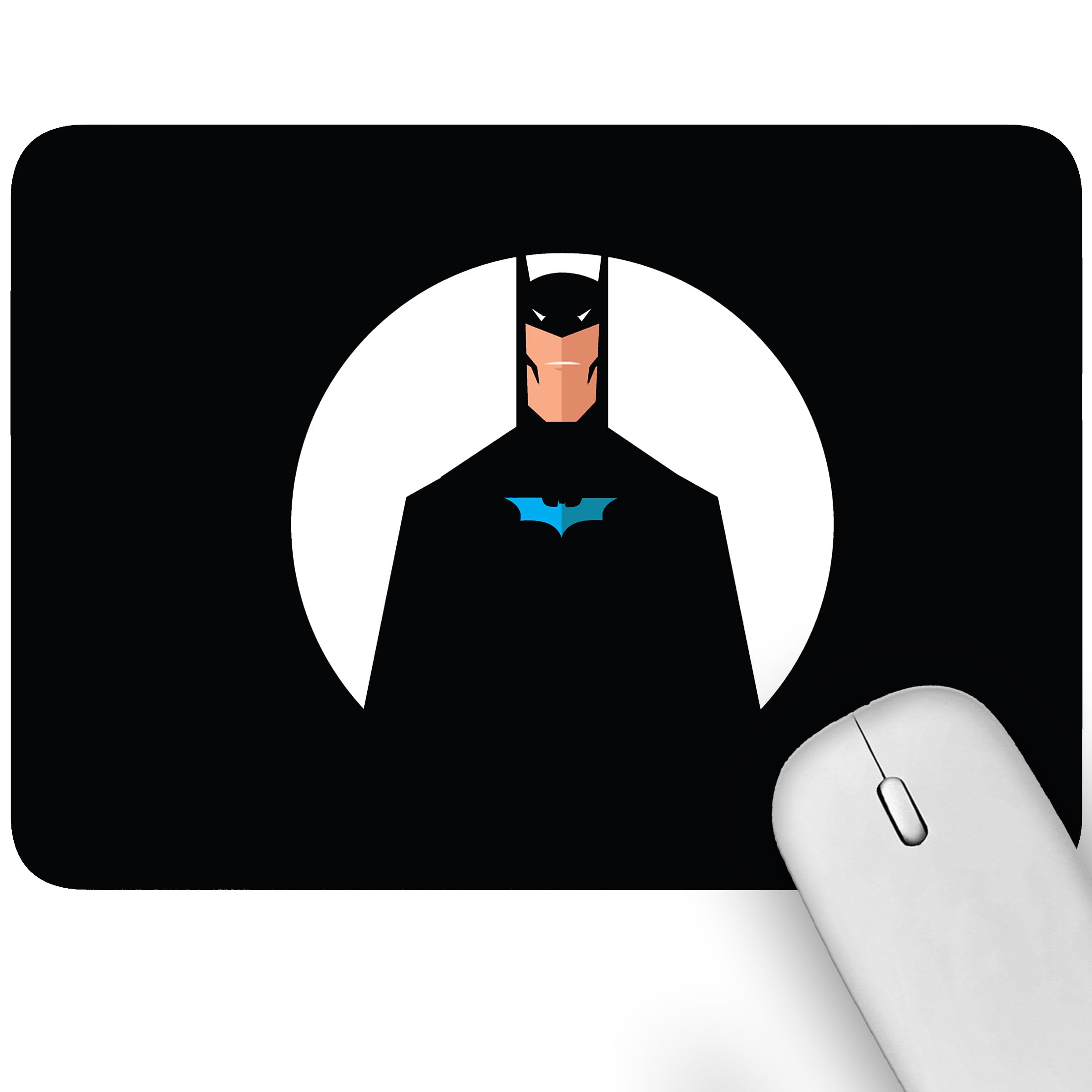 Artich Super Soft Non-Slip Rubber Base and Designer Gaming Mouse Pad for Office Laptop/Computer with Lycra Cloth Surface for Silky Touch Rectangle (Batman Moon)-image-21