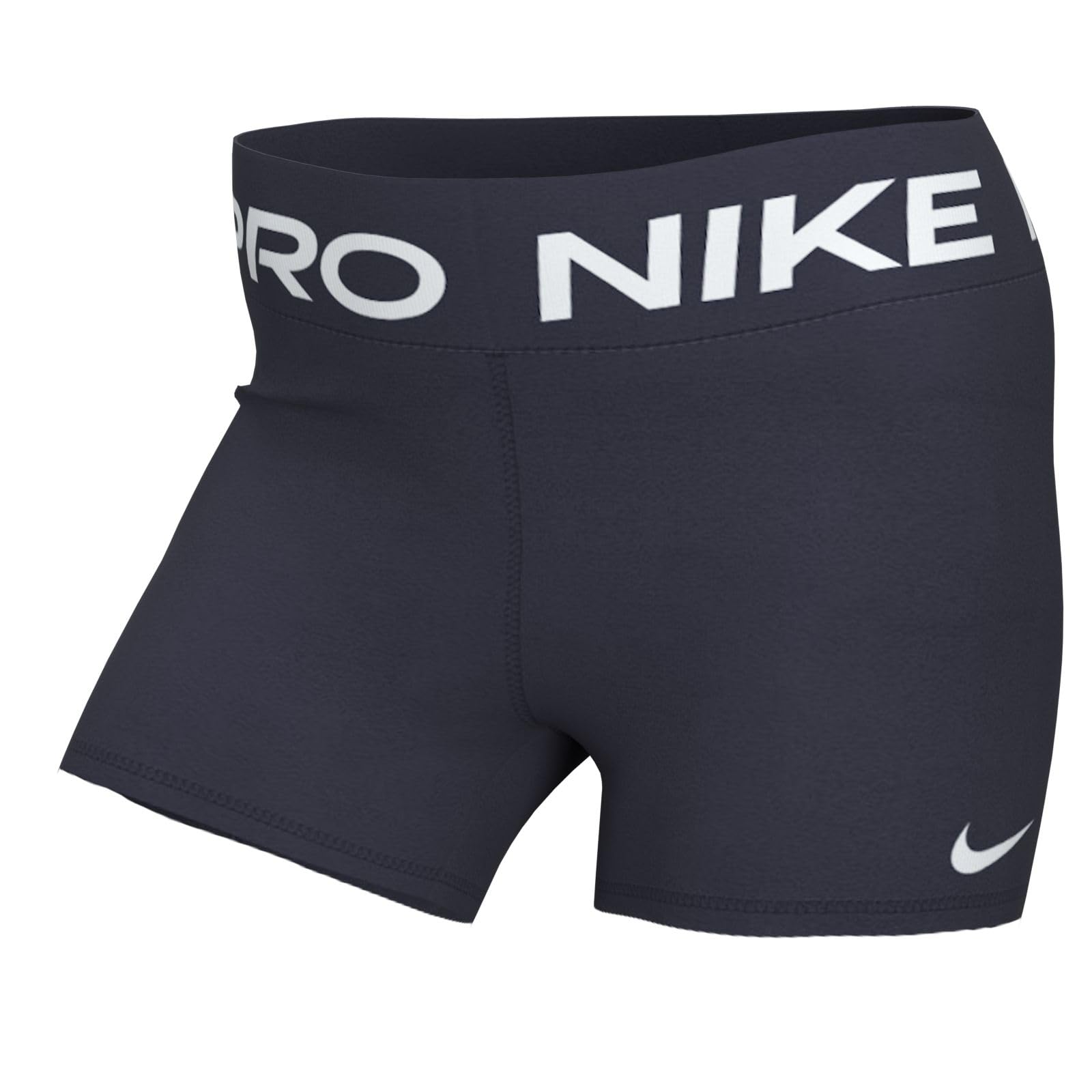 Nike W Np 365 damskie obcisłe szorty 7,5 cm do górnej części uda, Obsydian/biały, S