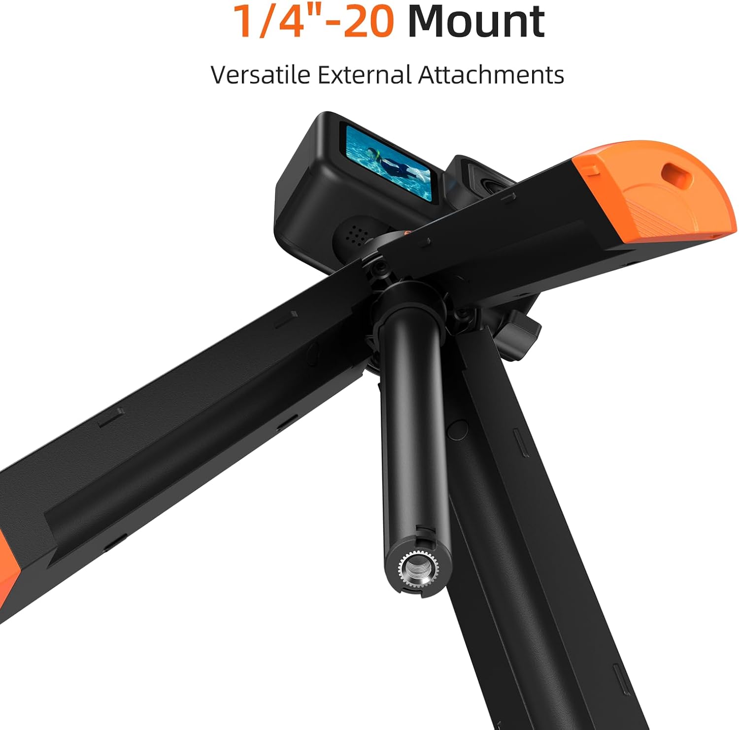 Floating Selfie Stick Hand Grip Tripod for GoPro Hero 13, 12, 11, 10, 9, 8,Waterproof Extendable Selfie Handle Monopod for DJI OSMO Action 6 5 Pro 4 3,Insta360 Ace Pro 2,Vlog Pole Accessory for Go Pro
