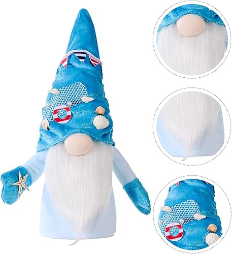 Miniatura 8 de ABOOFAN 1 adorable muñeca Rudolph exquisita muñeca de gnomo de playa, hermosa decoración de ventana de tienda