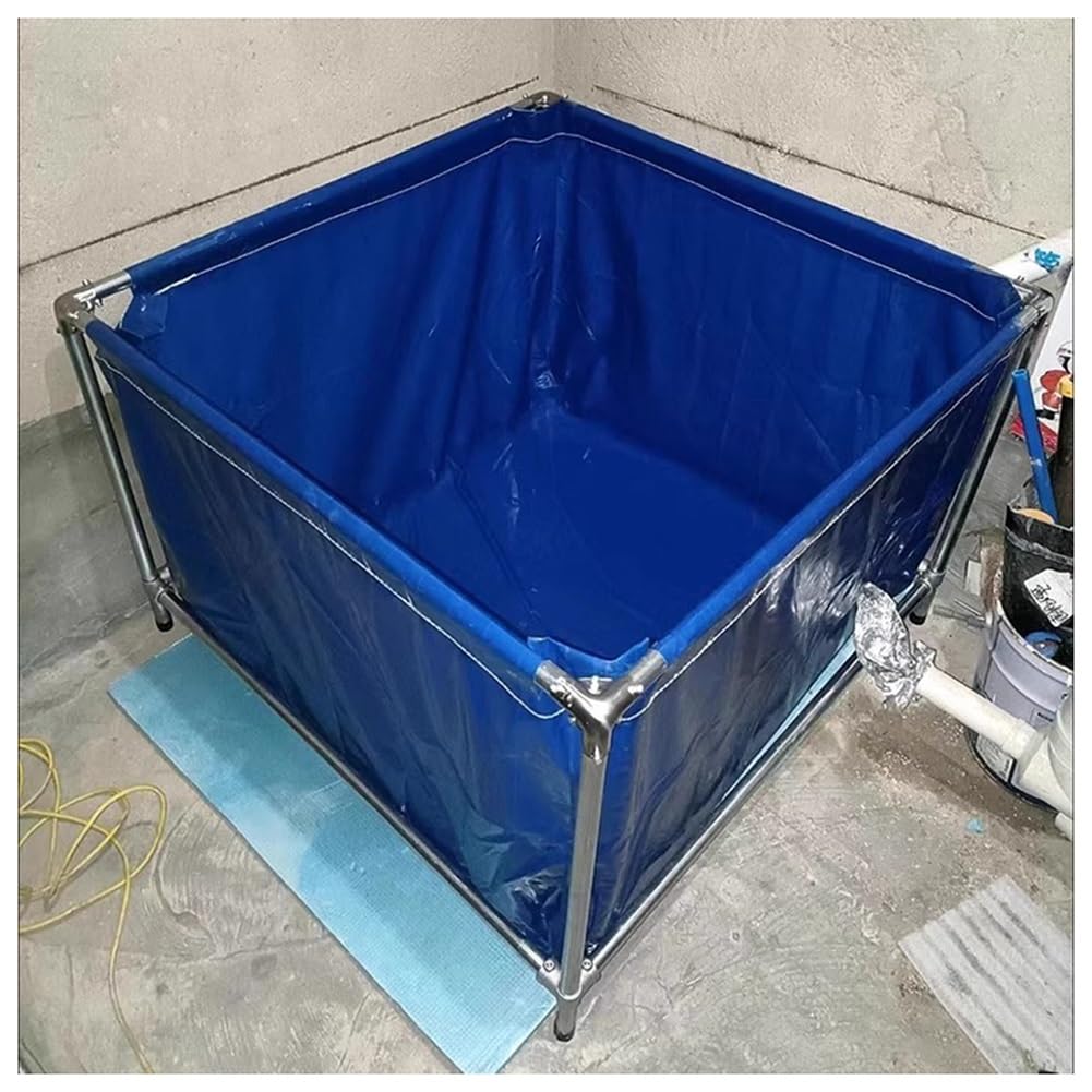Basen do stawu Koi z PCW, składany, przezroczysty PCW – 200 x 200 x 70 cm, staw ogrodowy, basen naziemny, trwały, wodoszczelny basen ogrodowy, idealny do koi i F