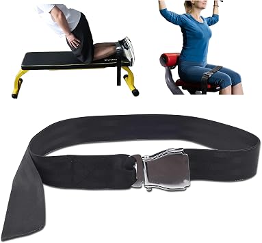 J Bryant Adjustable Nordic Curl Strap with Quick-Release Buckle   Leg Support for Hamstring Curls, Extensions & Bodyweight Training at Home or Gym