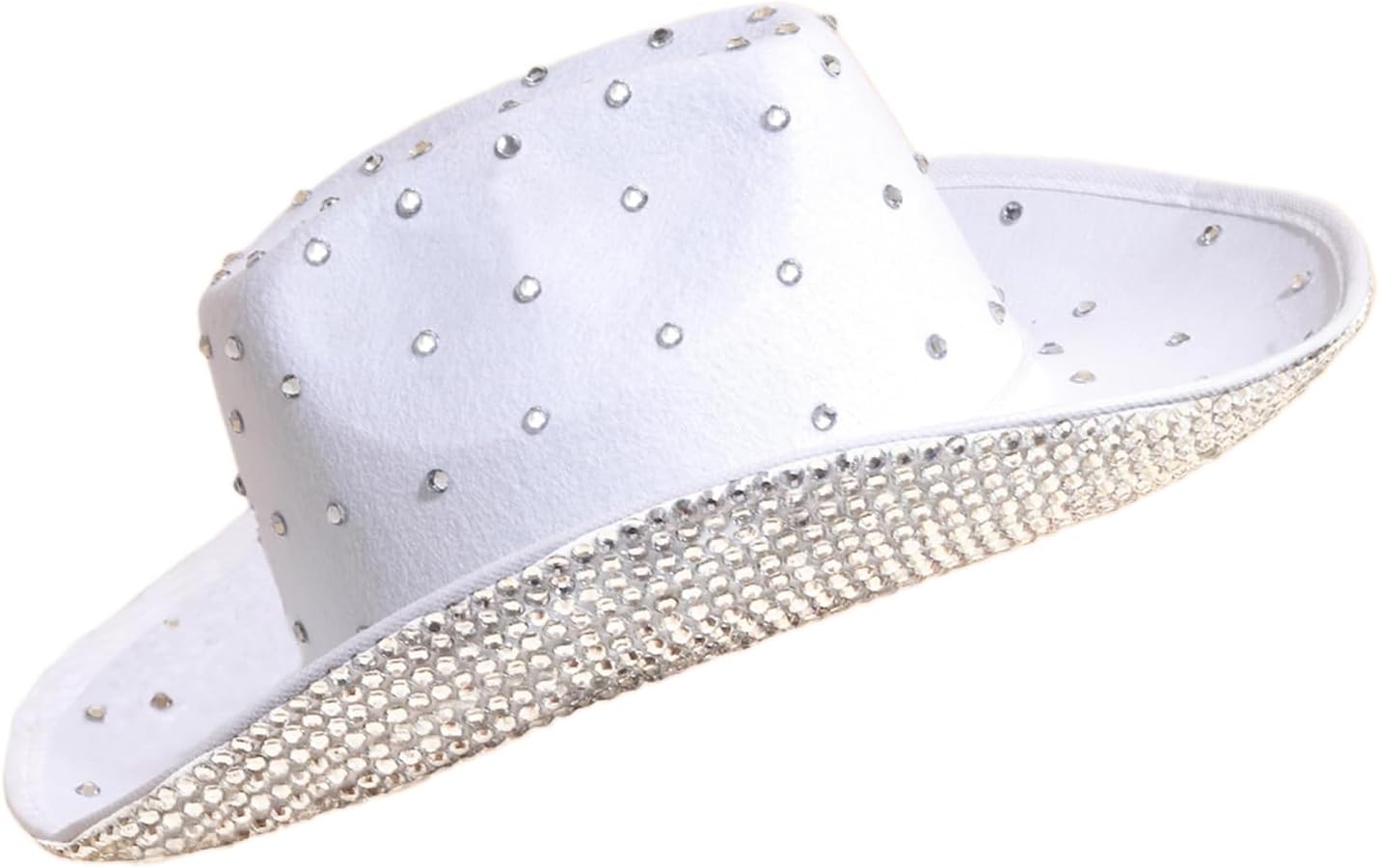 Panama Hat Panama Hat Crystal Brim Rhinestones Hand Beading Crystal for Carnivals Music Festival Hats for Women
