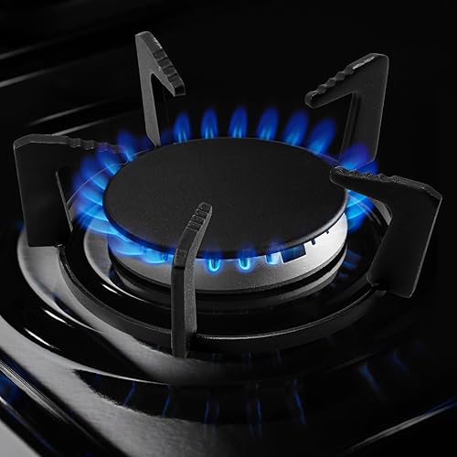 Miniatura 7 de SOLUSTRE Estante de hierro fundido para estufa de gas de hierro fundido, anillo de soporte de Wok de hierro fundido de cinco pies, soporte para