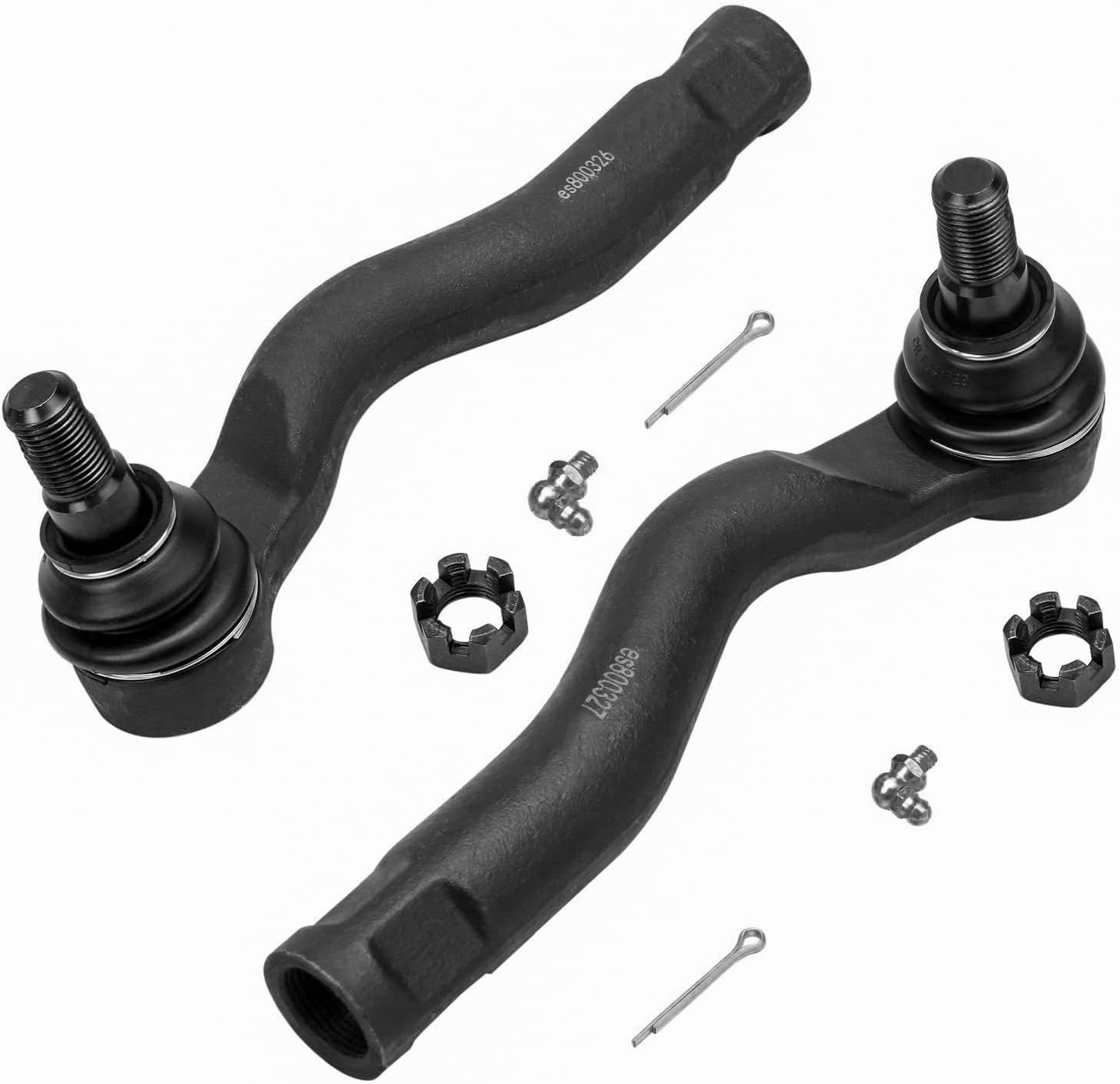 Detroit Axle - Front 8pc Suspension Kit for 08-22 Toyota Sequoia 07-21 Tundra, 4 Tie Rod Ends 2 Stabilizer Sway Bars 2 Boots 2008 2009 2010 2011 2012 2013 2014 2015 2016 2017 2018 2019 Replacement