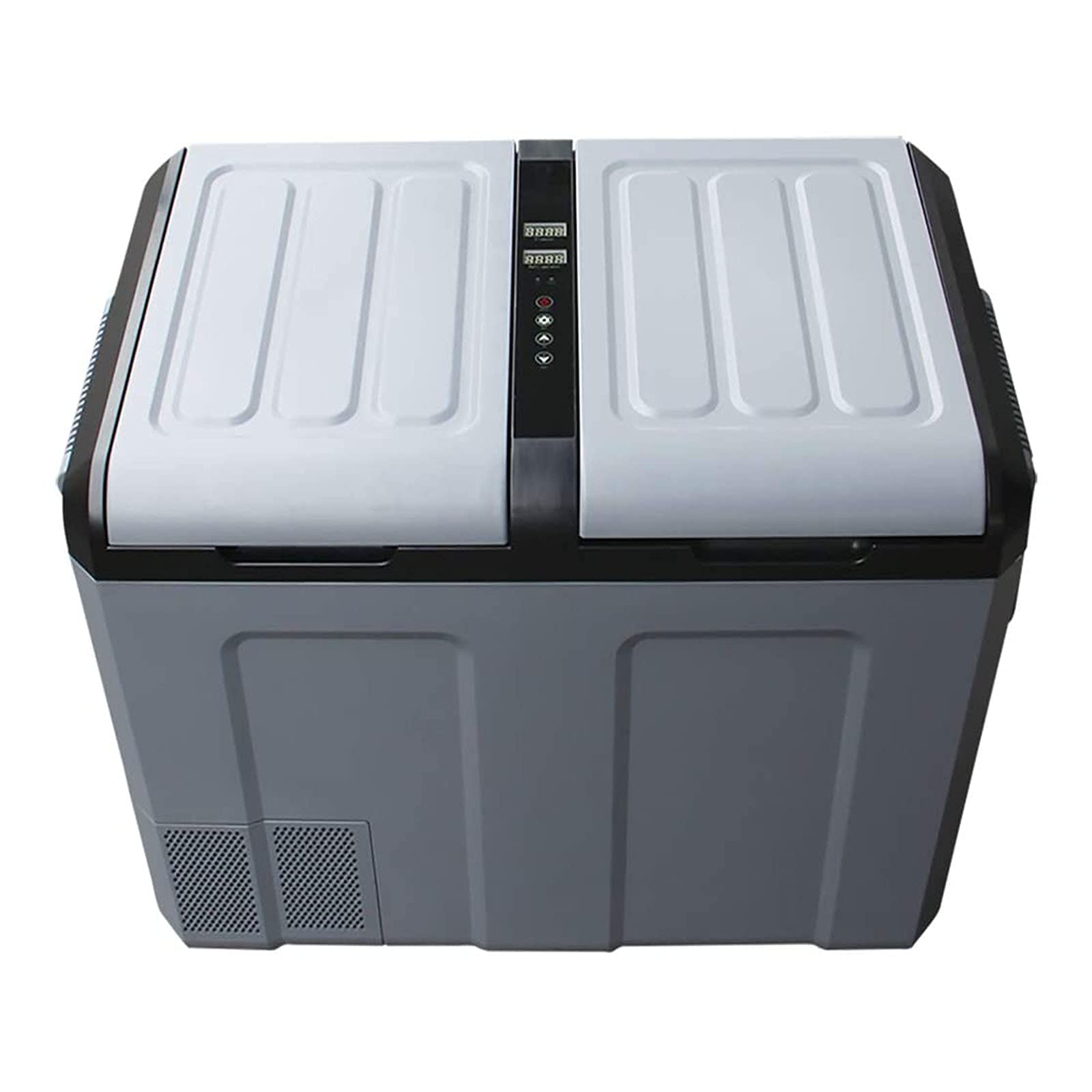 FBITE 52L Mini Nevera Coche Refrigerador Compresor Portátil Pequeño Congelador Vehículo con Pantalla Digital de Temperatura Coche Camión Barco Hogar Mini Refrigerador Eléctrico