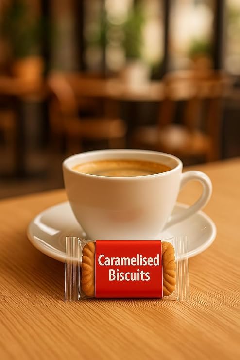 Individually Wrapped Original Caramelised Biscuits, Single Package Welcome Pack (Pack of 50)