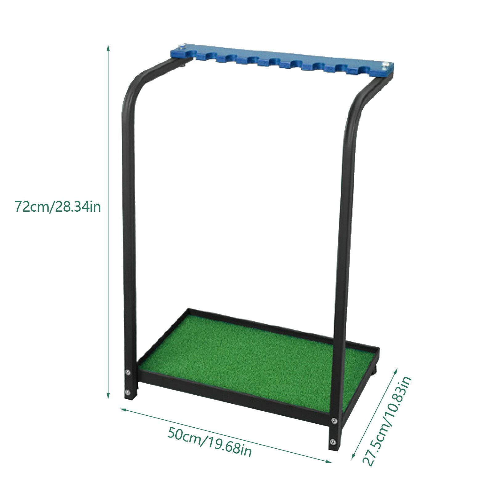 Set di mazze da golf, supporto per mazze da golf, per 9 squadre da golf, putter rack per uomo