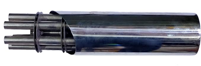 Open Throttle Racers Tail Gunner style 51 MM Inlet Stainless Steel Universal Slip-On Suitable for Cruise bikes Long Size Chrome