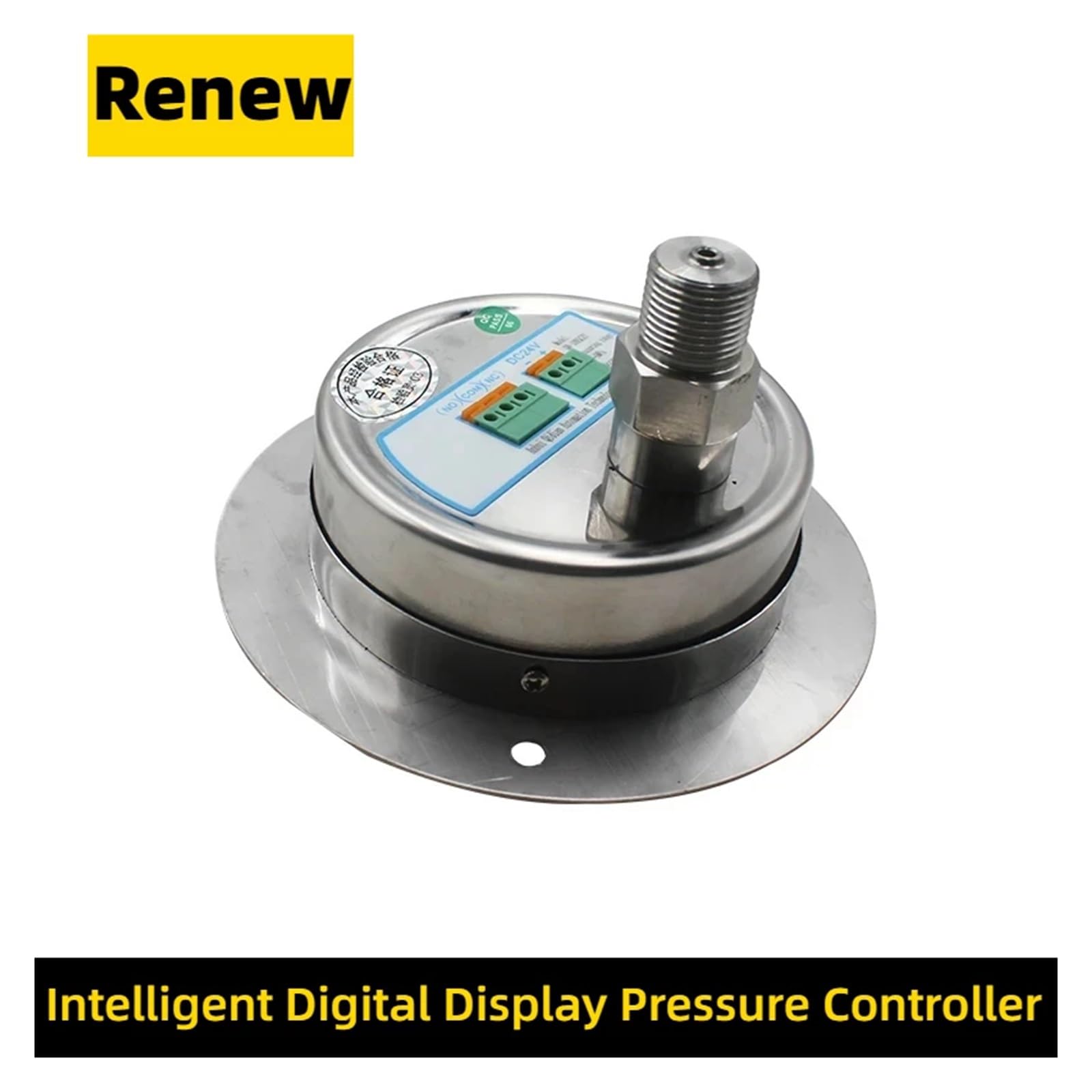 Manómetro, Manómetro digital de 0-60 MPa, manómetro hidráulico de contacto con esfera de 100 mm, manómetro de presión de 200 bar y 400 bar, M20 x 1,5(G1-2 Radial,0-1Mpa)