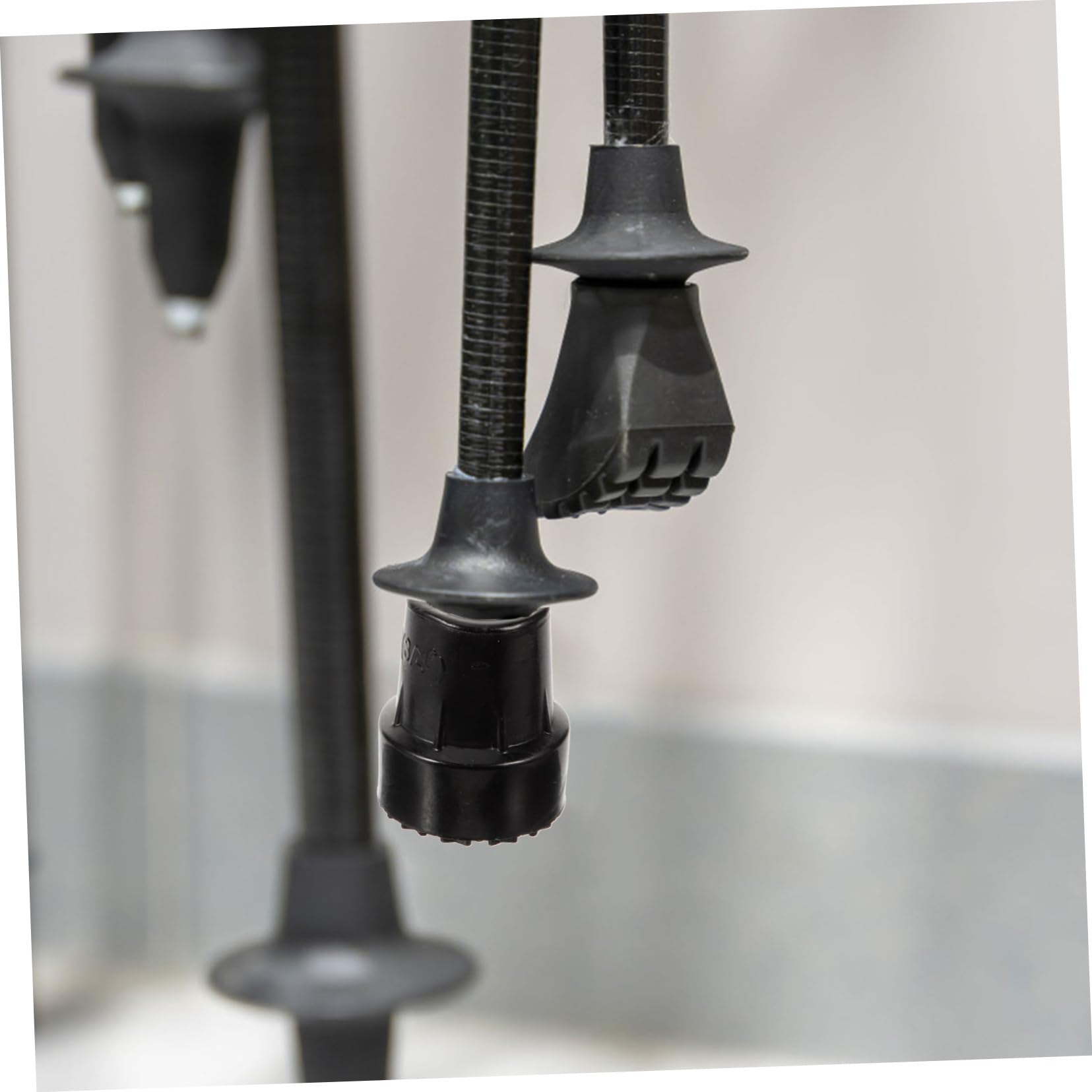 FOMIYES Crutch Tips for Walking Sticks Nonskid Cane Tips Lightweight Easy to Install for Stability Safety